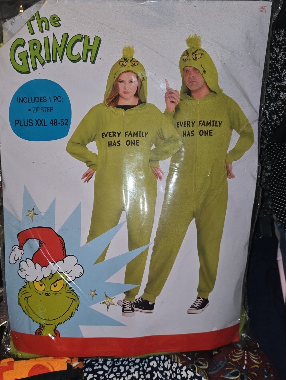 The Grinch Women's Green Hooded Onesie - "Every Family Has One"